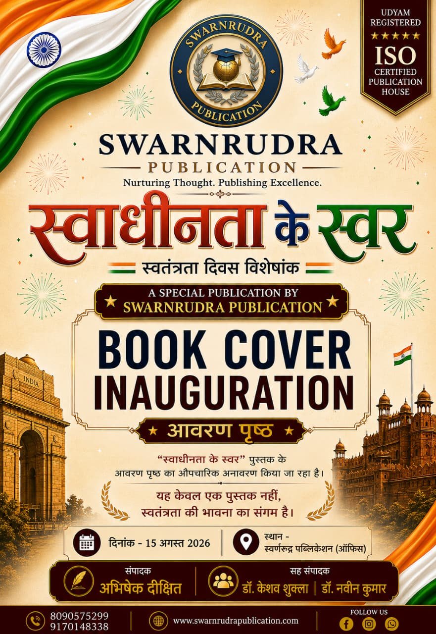 Book Cover Inauguration Event – “स्वाधीनता के स्वर”
